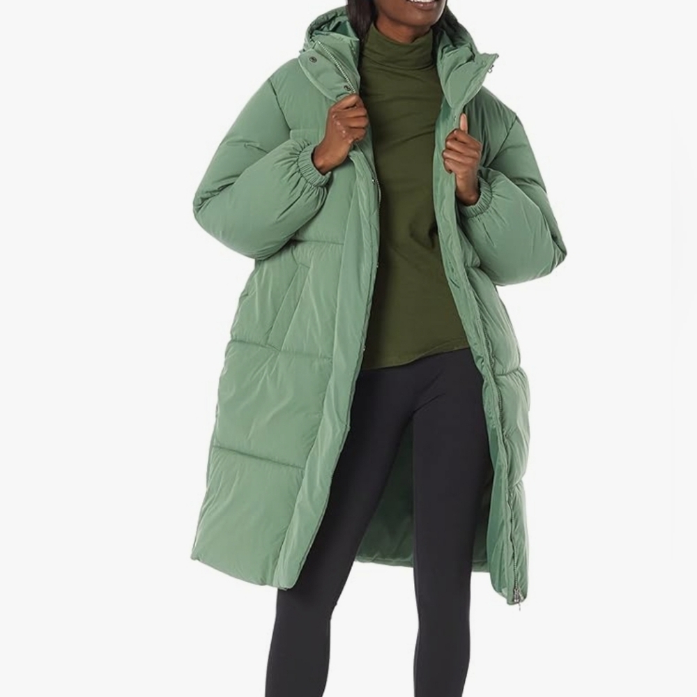 Amazon Essentials Women's Oversized Long Puffer Jacket 1X